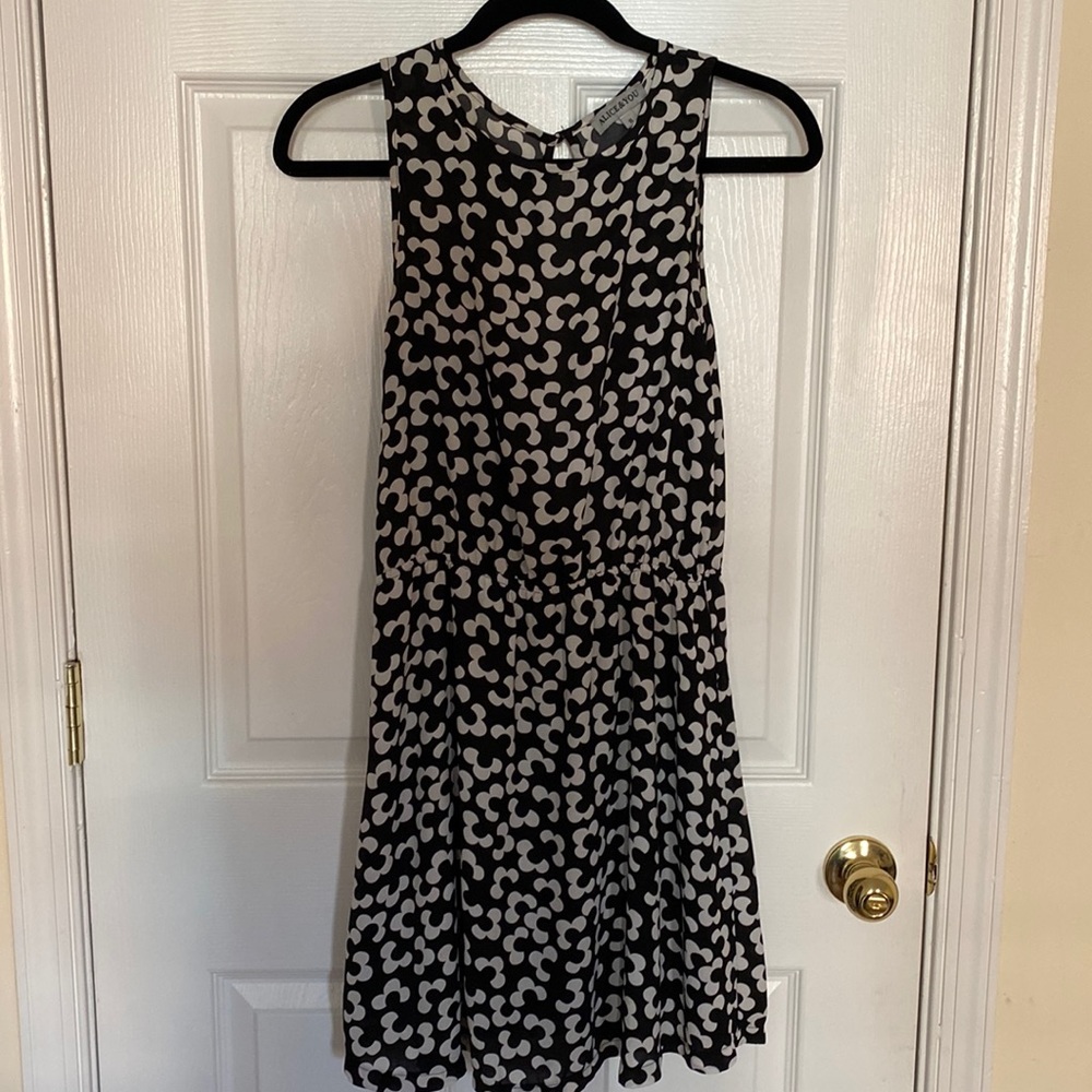 Black and white dress